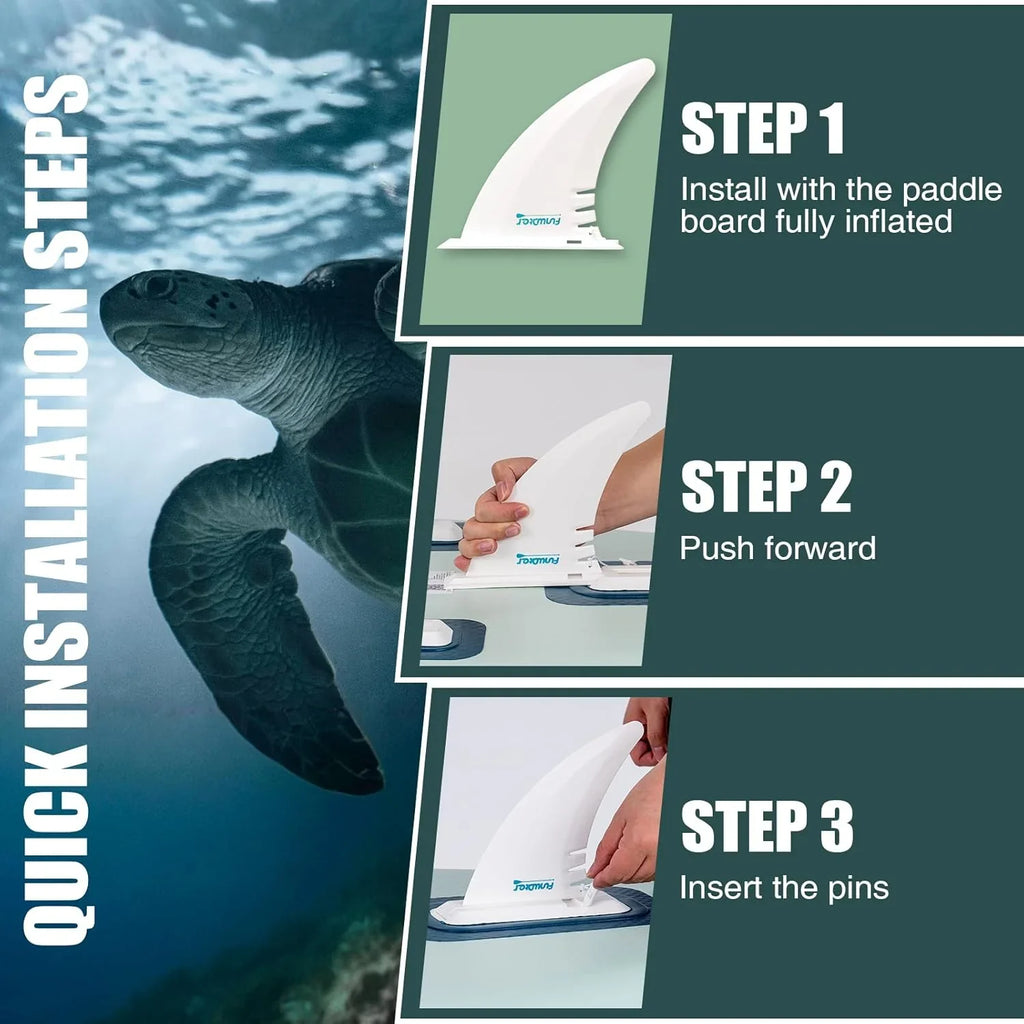 Planche de stand up paddle gonflable FunWater avec accessoires de pagaie SUP haut de gamme, pont EVA antidérapant, pagaie 11'/10'6'