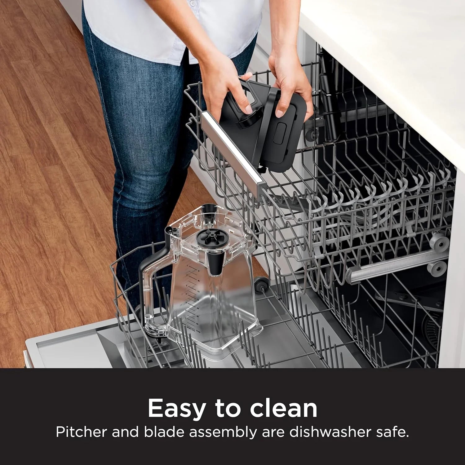 Mixeur compact professionnel Ninja BL660, 1 100 W, 3 fonctions, idéal pour les boissons glacées, les smoothies, les sauces et bien plus encore.