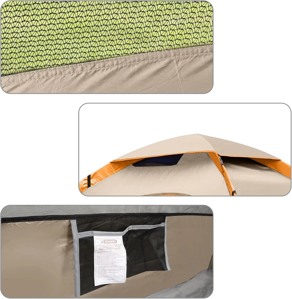 Tente de camping dôme 2/3/4/6 personnes, portable, pour l'extérieur et la randonnée, plage