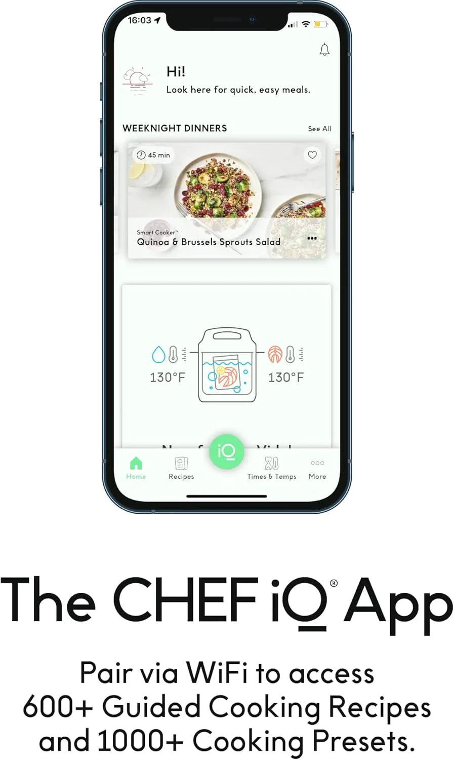 Autocuiseur intelligent CHEF iQ avec Wi-Fi et balance intégrée - Cuiseur à riz multicuiseur 10 en 1 facile à utiliser, mijoteuse, repas instantané pour les gourmets