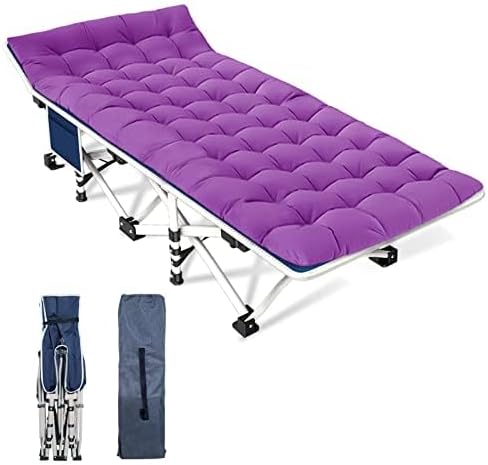 Lot de 2 lits de camp avec matelas, lit pliant confortable et robuste pour bébé