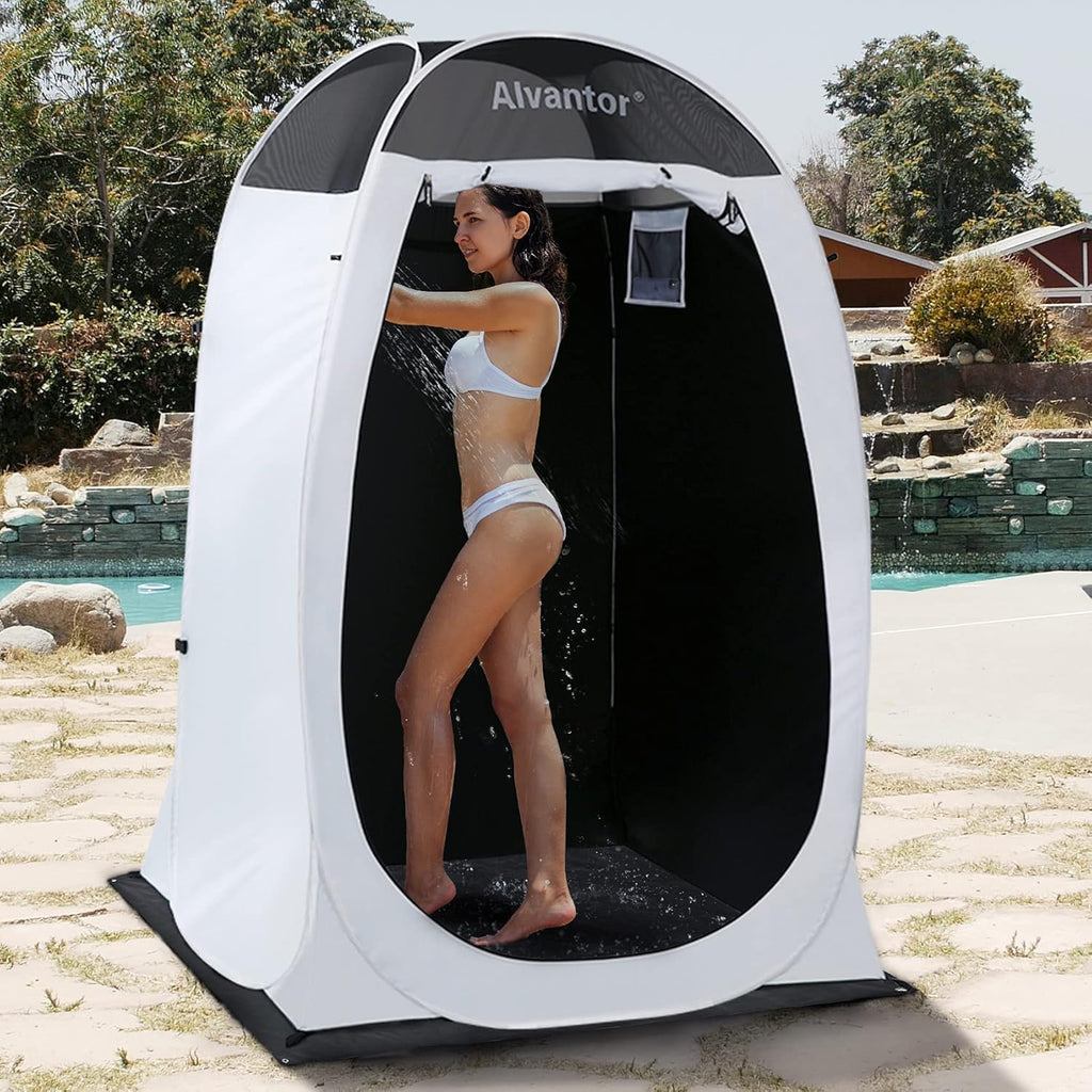 Tente de douche, vestiaire escamotable, douche extérieure, tente d'intimité escamotable, tente de toilette, abri portable pour vestiaire de camping