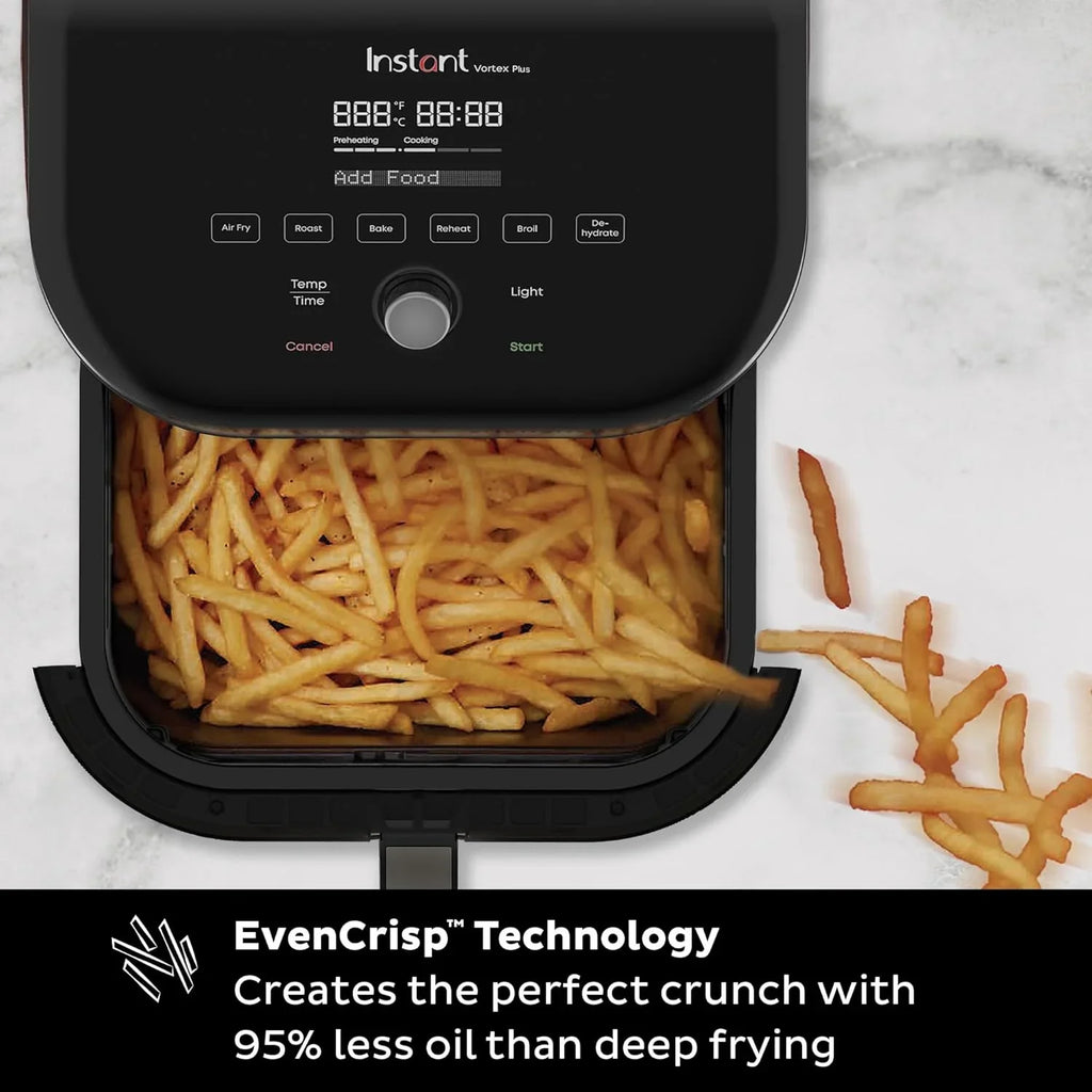 Friteuse à air Instant Pot Vortex Plus 6QT avec technologie d'élimination des odeurs, fonction 6 en 1