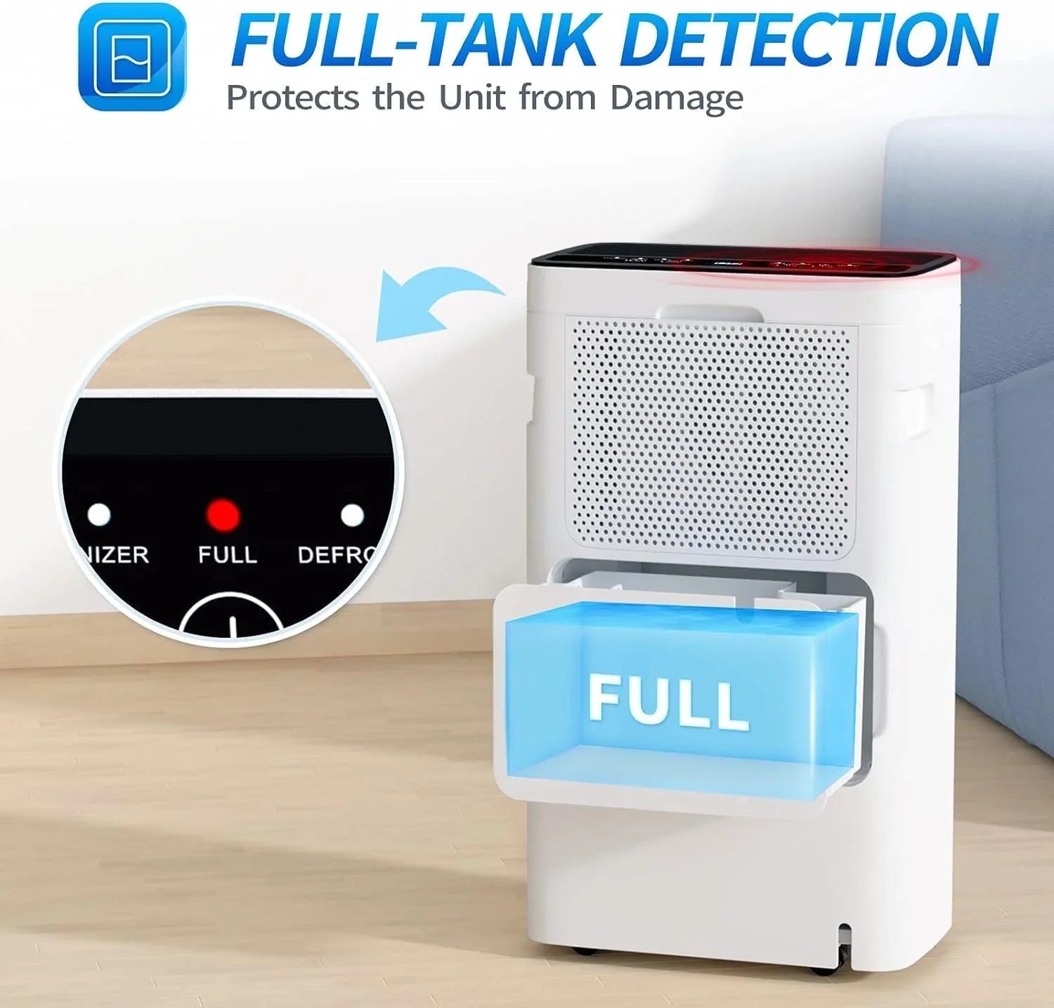 Déshumidificateur de sous-sol AIRPLUS de 1 500 pi², puissant déshumidificateur de 30 pintes