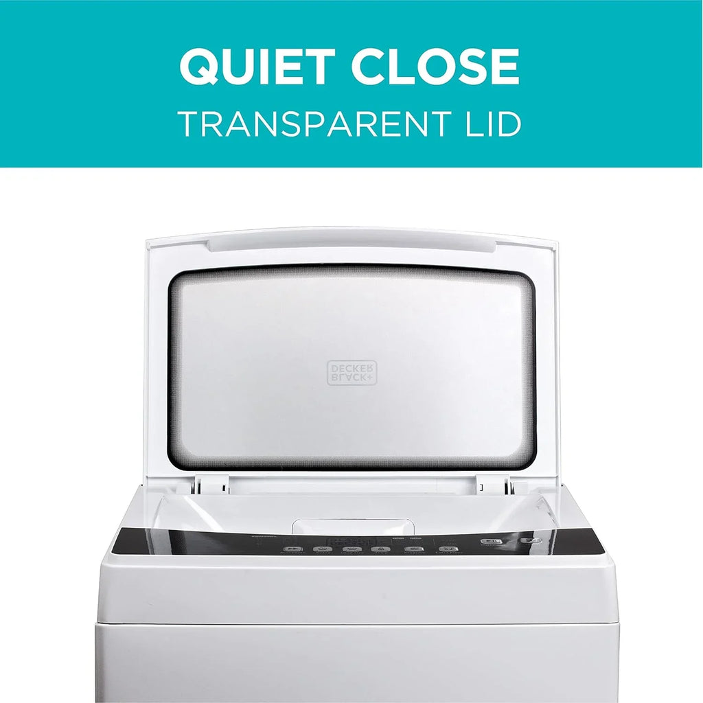 Machine à laver portable d'une capacité de 6,6 lb pour maisons et appartements, 5 cycles de lavage