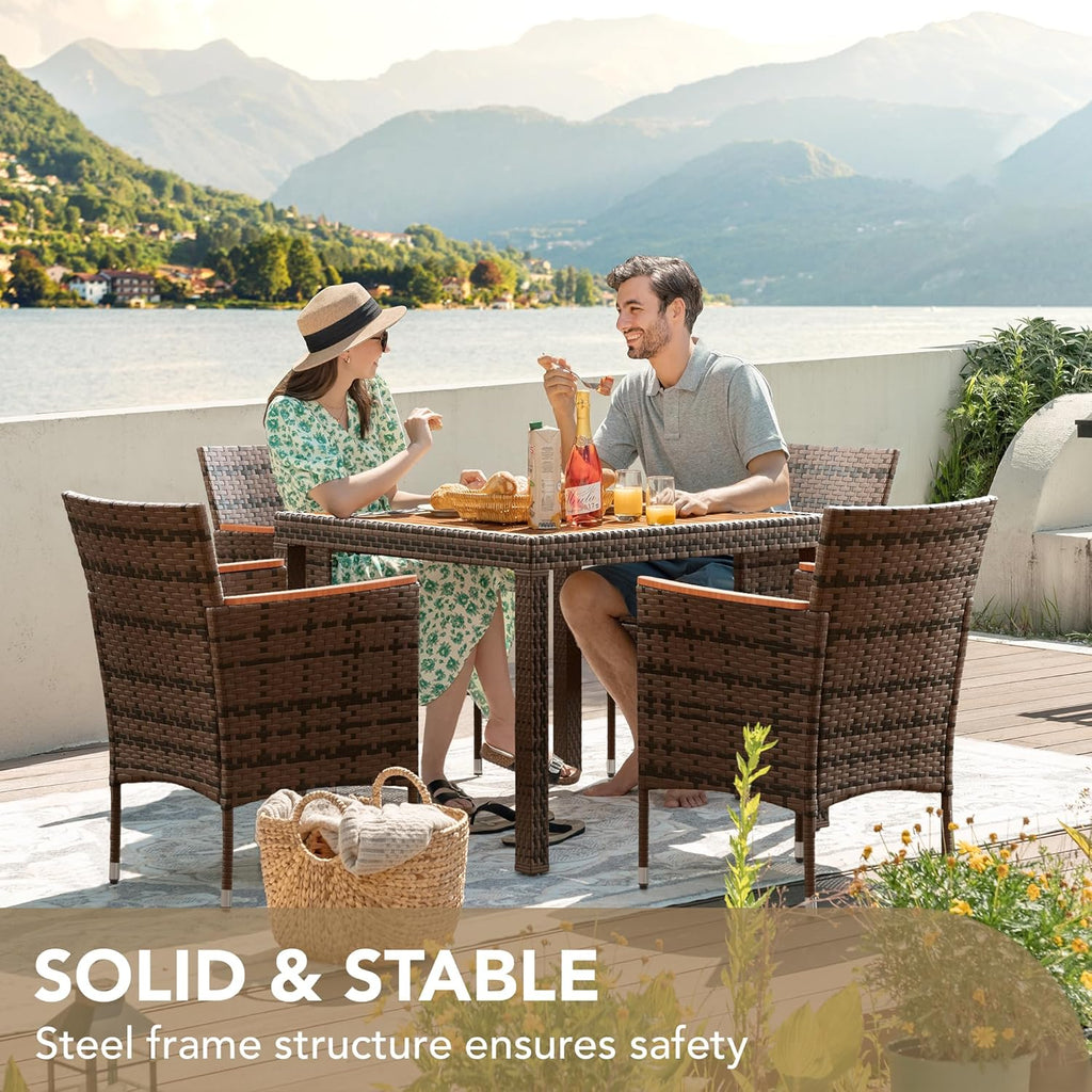 Ensemble de meubles de salle à manger Devoko 7 pièces, ensemble de salon de patio,