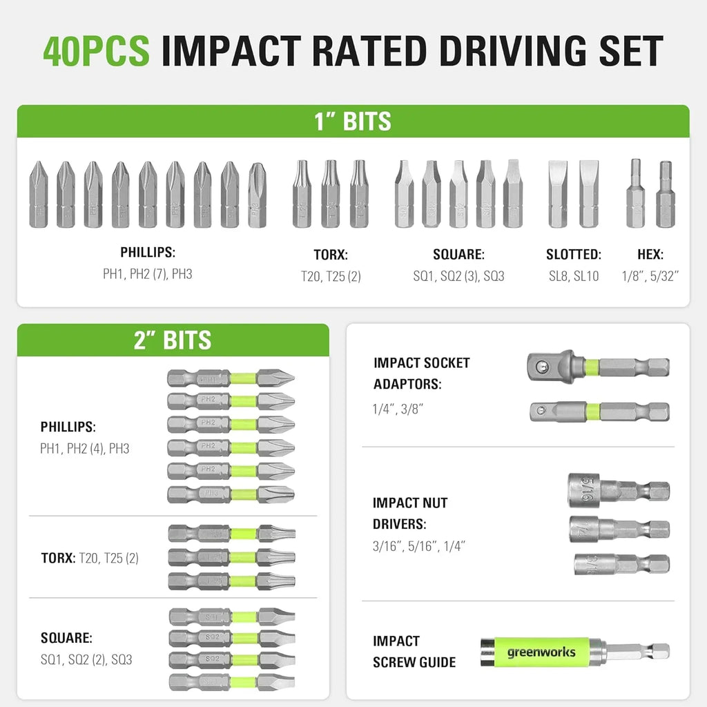 Perceuse-visseuse à percussion sans fil 24 V, kit combiné d'outils électriques