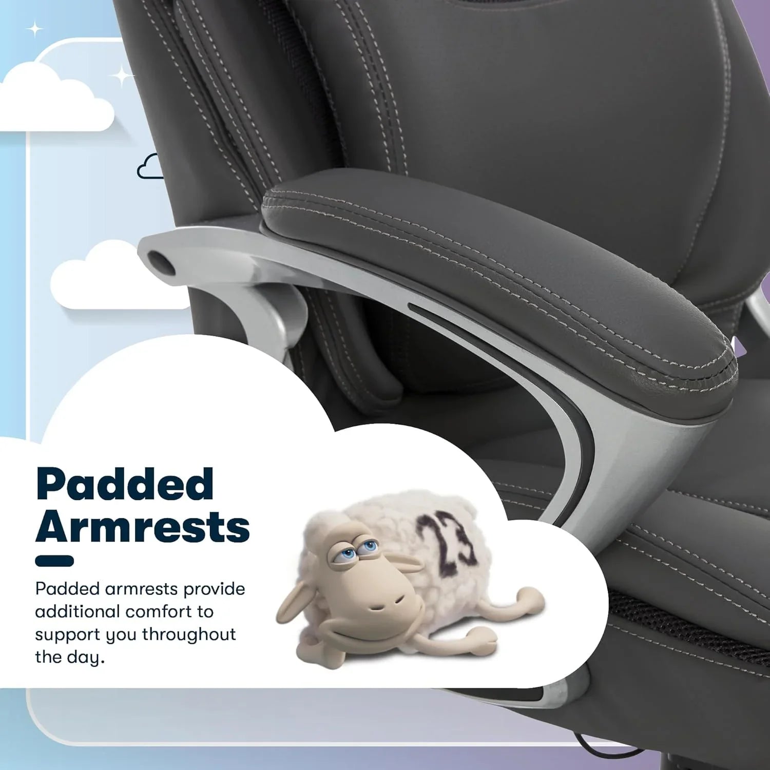 Chaise de bureau exécutive, bureau et chaise d'ordinateur ergonomiques