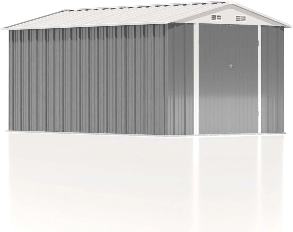 Patiowell Abri de rangement extérieur 5 x 3 pi, abri à outils avec toit en pente et porte verrouillable