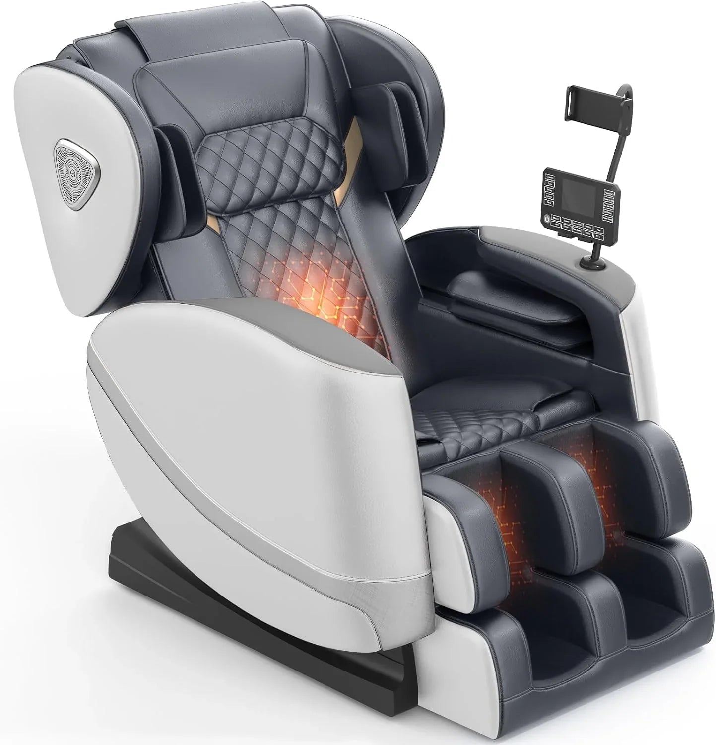 Fauteuil de massage complet 2025, massage zéro gravité, avec 10 rouleaux fixes, chauffant, massage des pieds