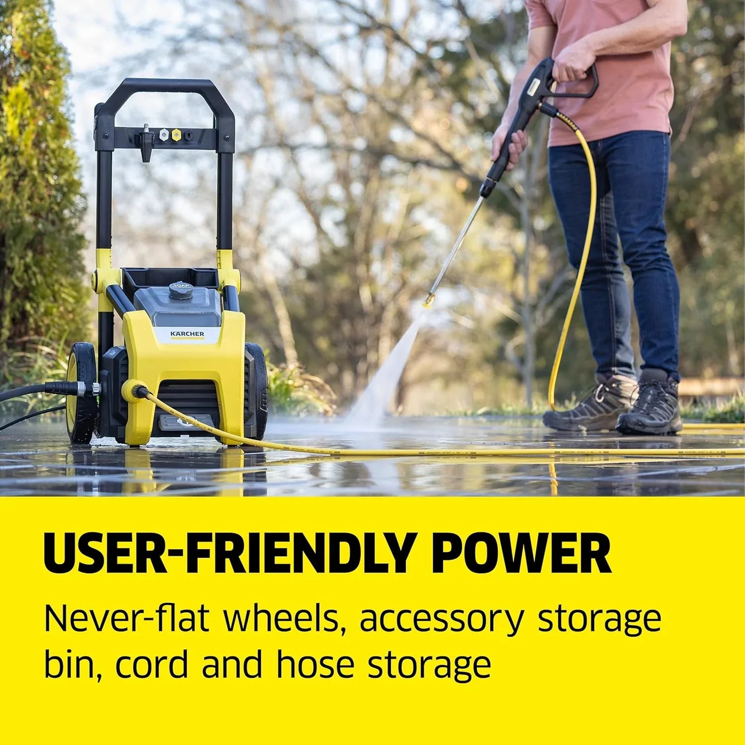 Nettoyeur haute pression Kärcher K1700 3 buses, boîte à détergent