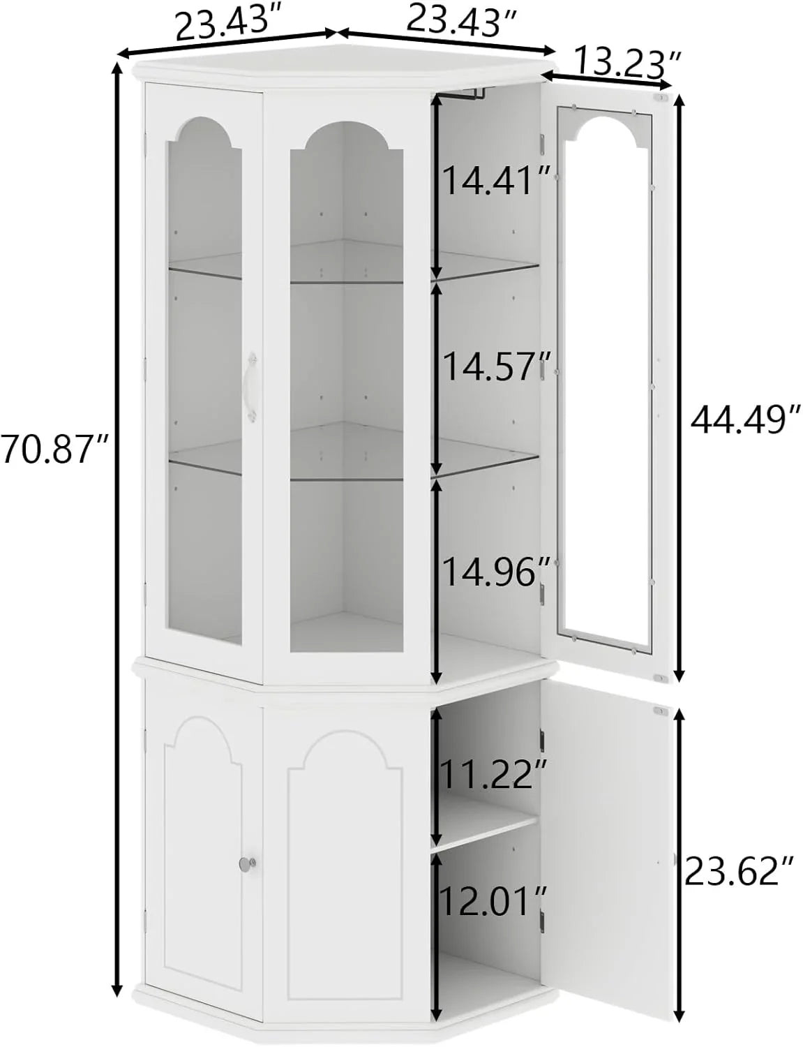 Armoire à vin d'angle avec éclairage LED, grande armoire à vin moderne, armoire de rangement à vin pour bar à domicile