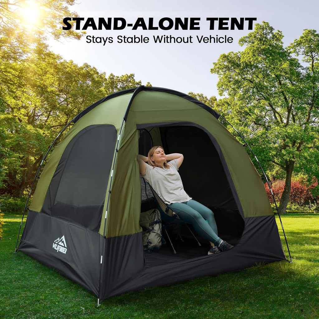 Tente de camping SUV, conception double couche imperméable PU3000mm, tente de voiture