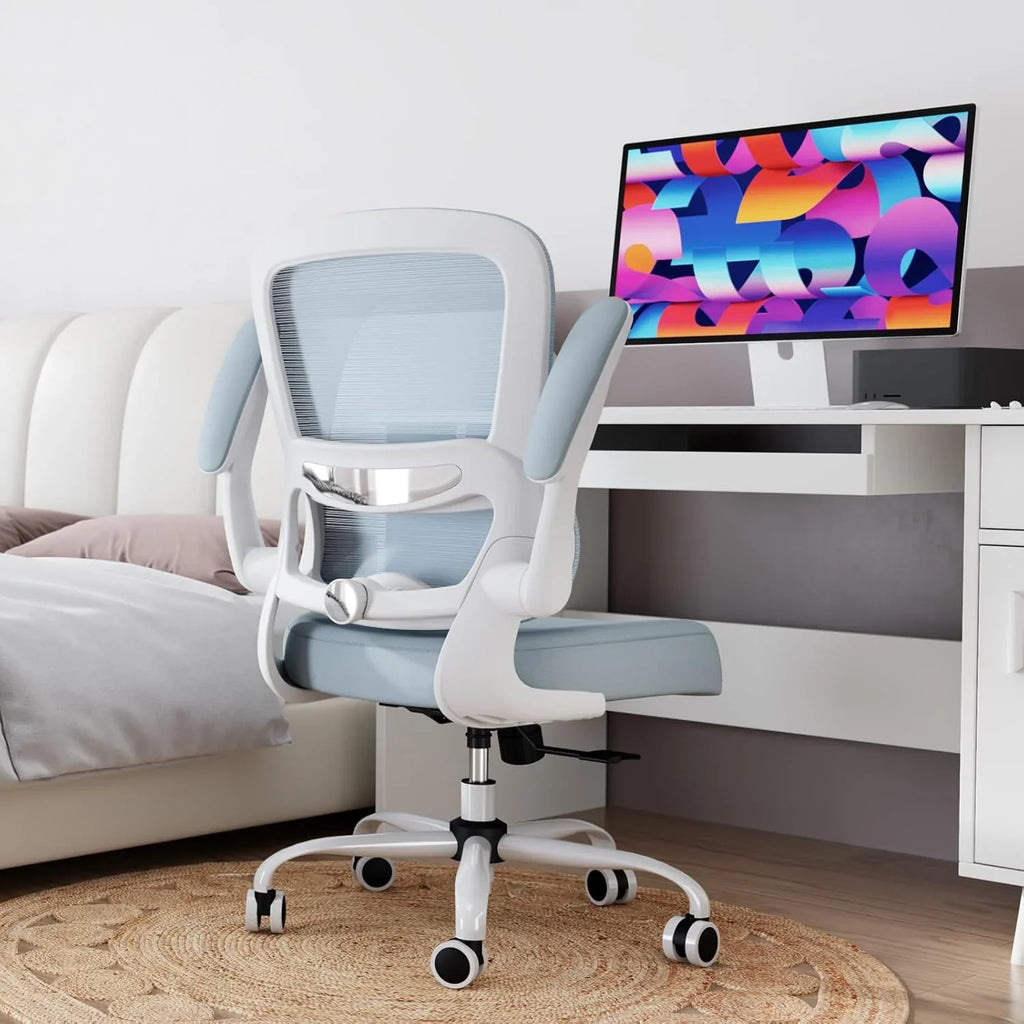 Chaise de bureau ergonomique TRALT, capacité de 150 kg, en maille, avec roulettes