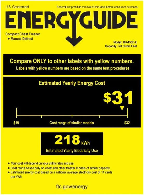 EUHOMY 3.5 Cubic Foot Upright Freezer, Small Deep Freezer, Adjustable 7 Thermostats, Quiet Mini Freezer, Freestanding Top Door
