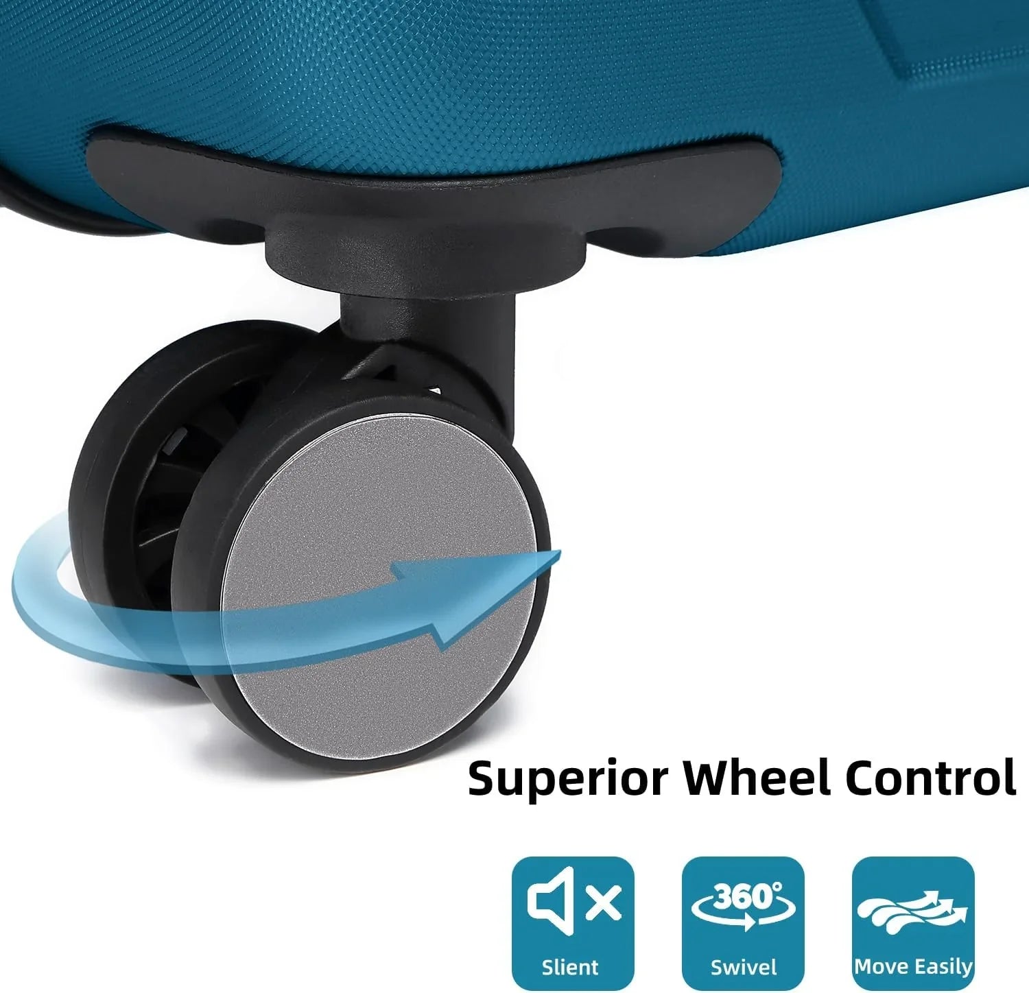 Ensemble de bagages à main légers et extensibles à coque rigide de 6 pièces