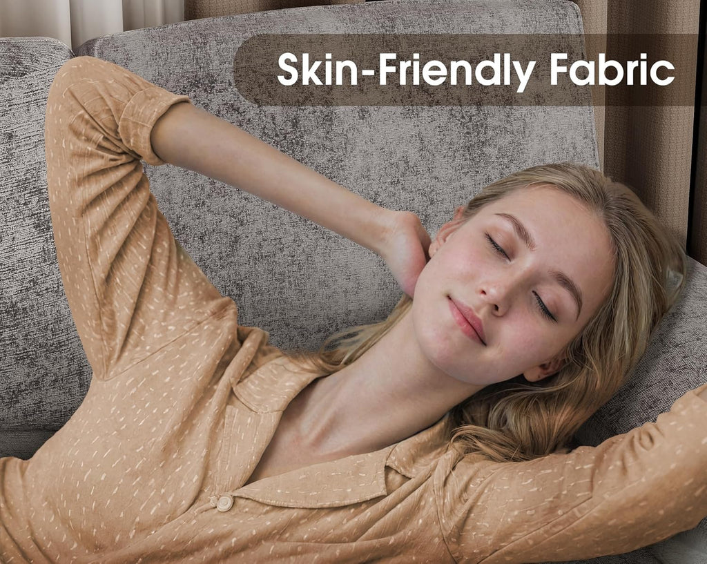 Canapé sectionnel de salon Furmax, canapé en U en lin