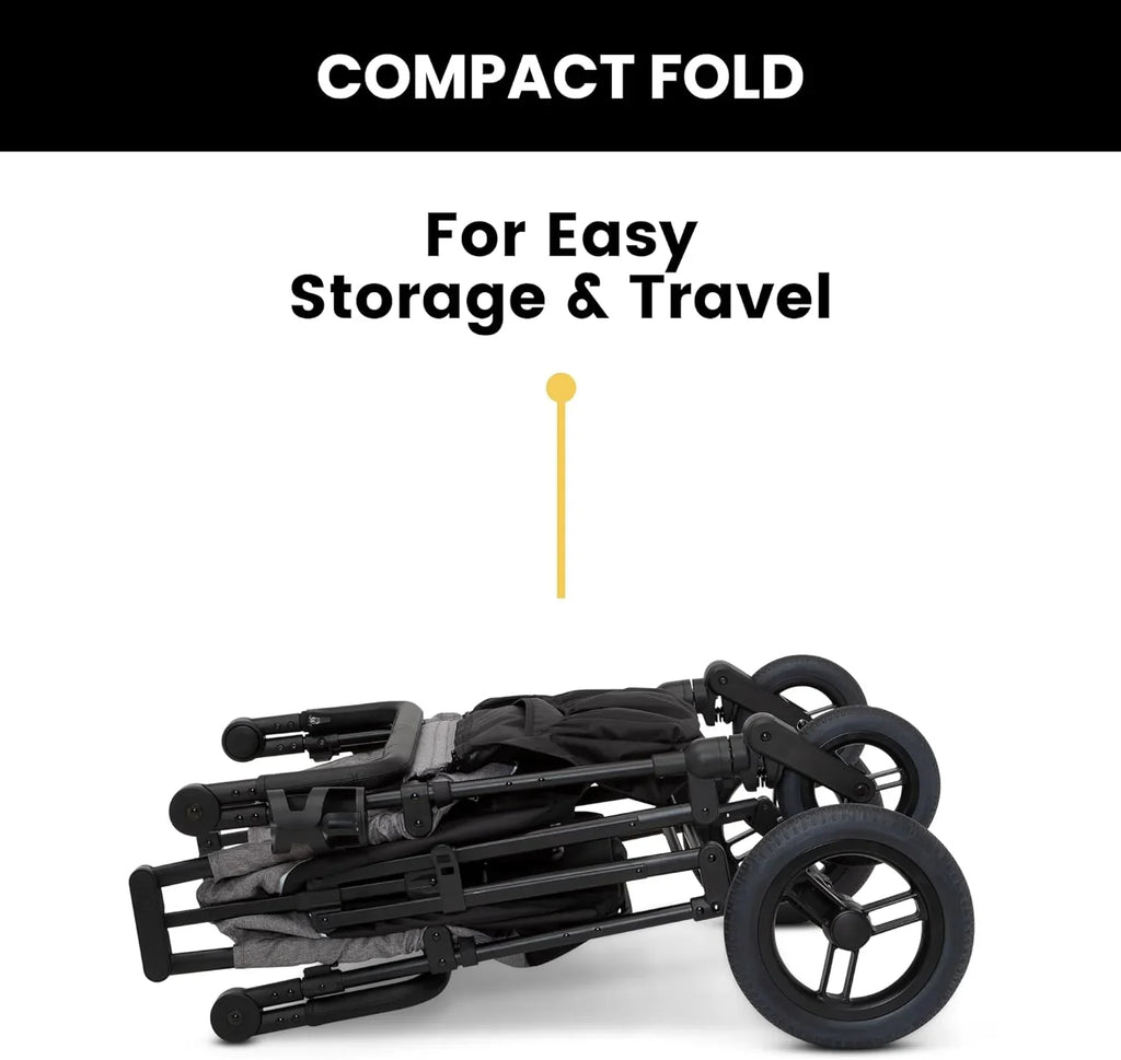 Poussette Jeep Wrangler Deluxe 4 places par Delta Children - Poussette 4 roues haut de gamme