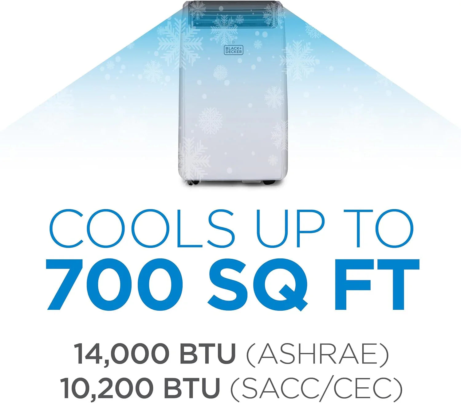 Climatiseur portatif BLACK+DECKER 8 000 BTU