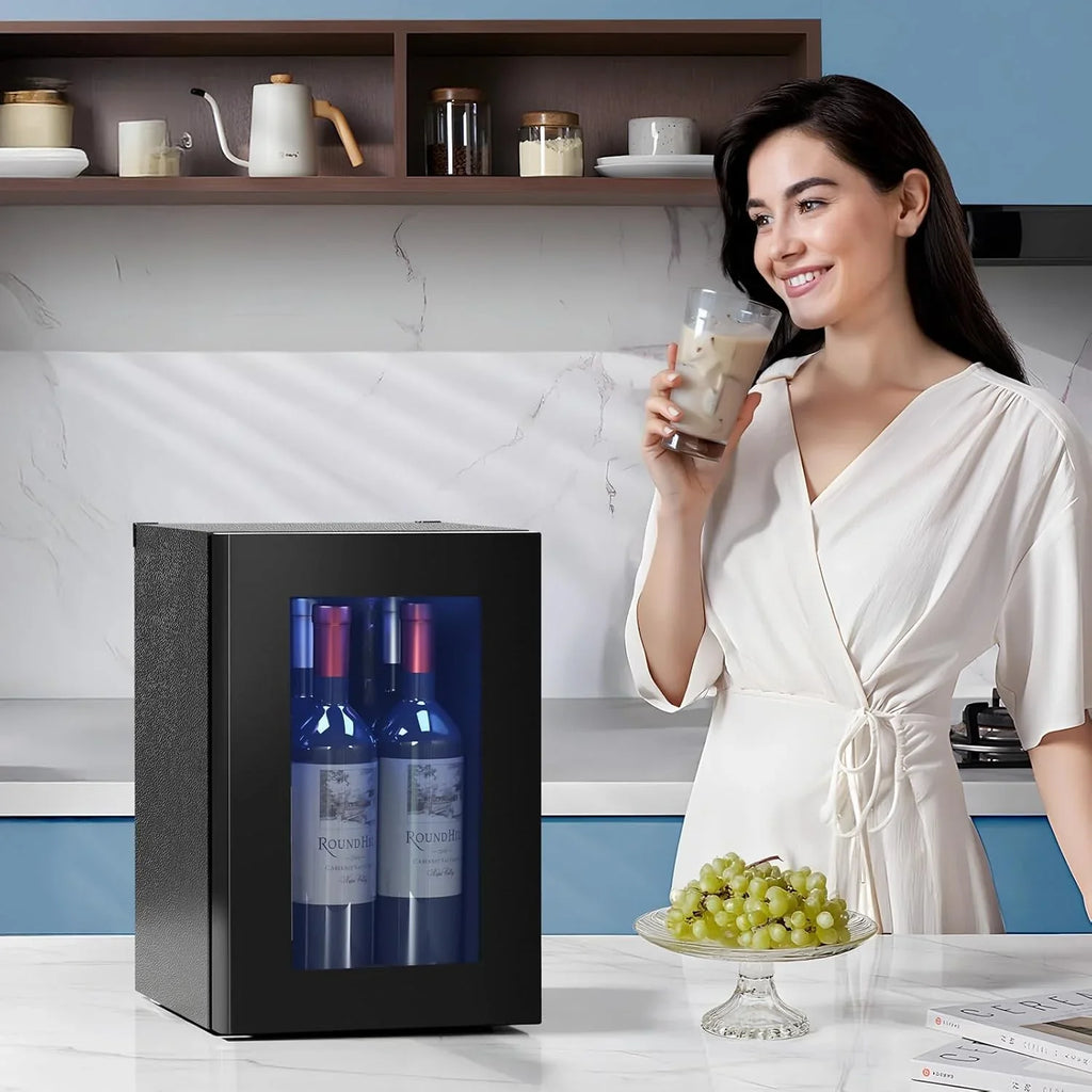 Refroidisseur à vin Antarctic Star 26 bouteilles 130 canettes Réfrigérateur à boissons Mini refroidisseur à vin