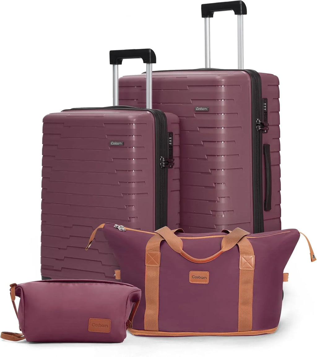 Ensemble de 5 bagages à roulettes, valise rigide en ABS avec roulettes pivotantes