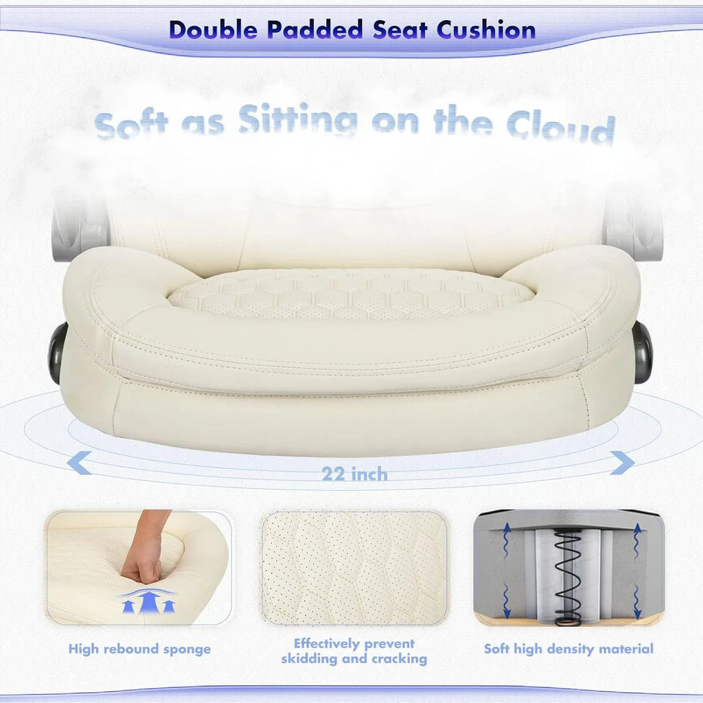 Chaise de bureau exécutive, chaise de bureau d'ordinateur, chaise de bureau pivotante à roulettes améliorées