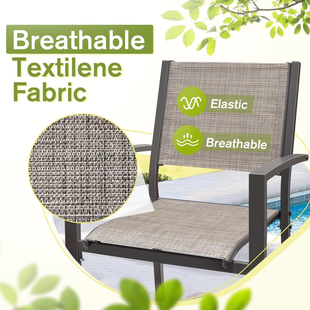 Ensemble de salle à manger de patio Homall 7 pièces, mobilier d'extérieur