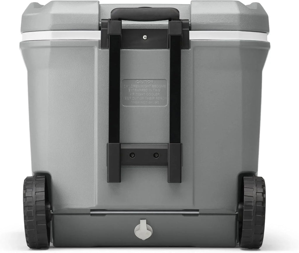 Glacière portable isotherme à roulettes Coleman, glacière rigide d'extérieur étanche, conserve la glace jusqu'à 5 jours, 100 litres