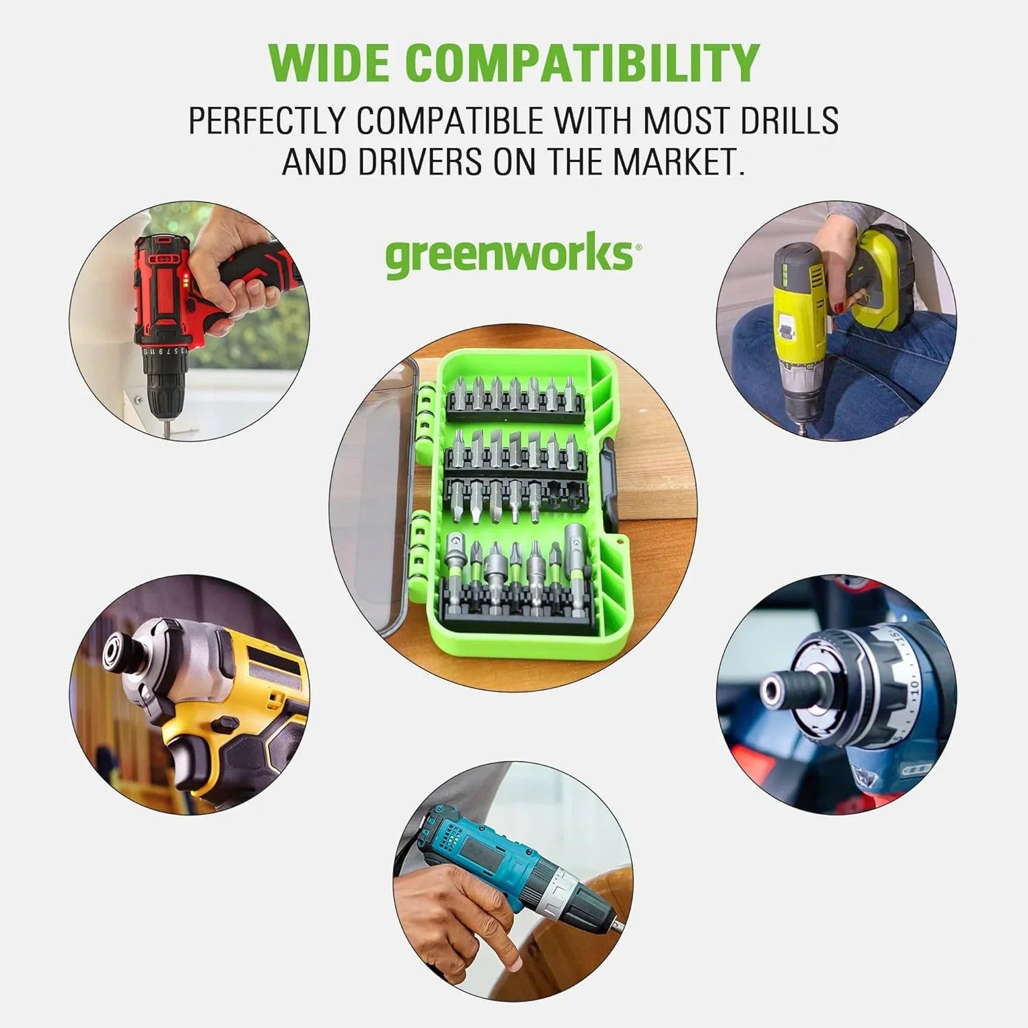 Perceuse-visseuse à percussion sans fil 24 V, kit combiné d'outils électriques