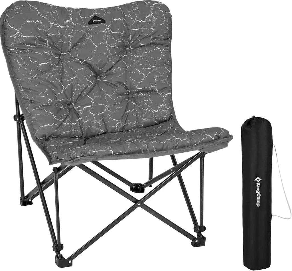 Chaise papillon, chaise de camping extra large, épaisse et confortable, chaise pliante portable, siège robuste de 400 lb