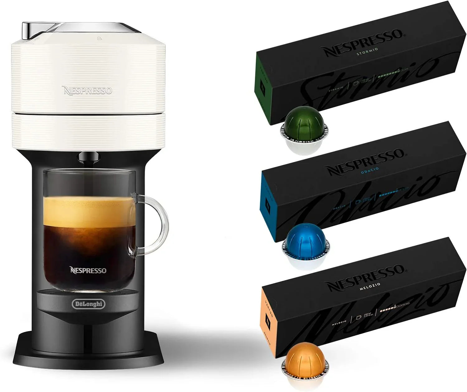 Nespresso Vertuo Next de De’Longhi – Machine à café et expresso blanche
