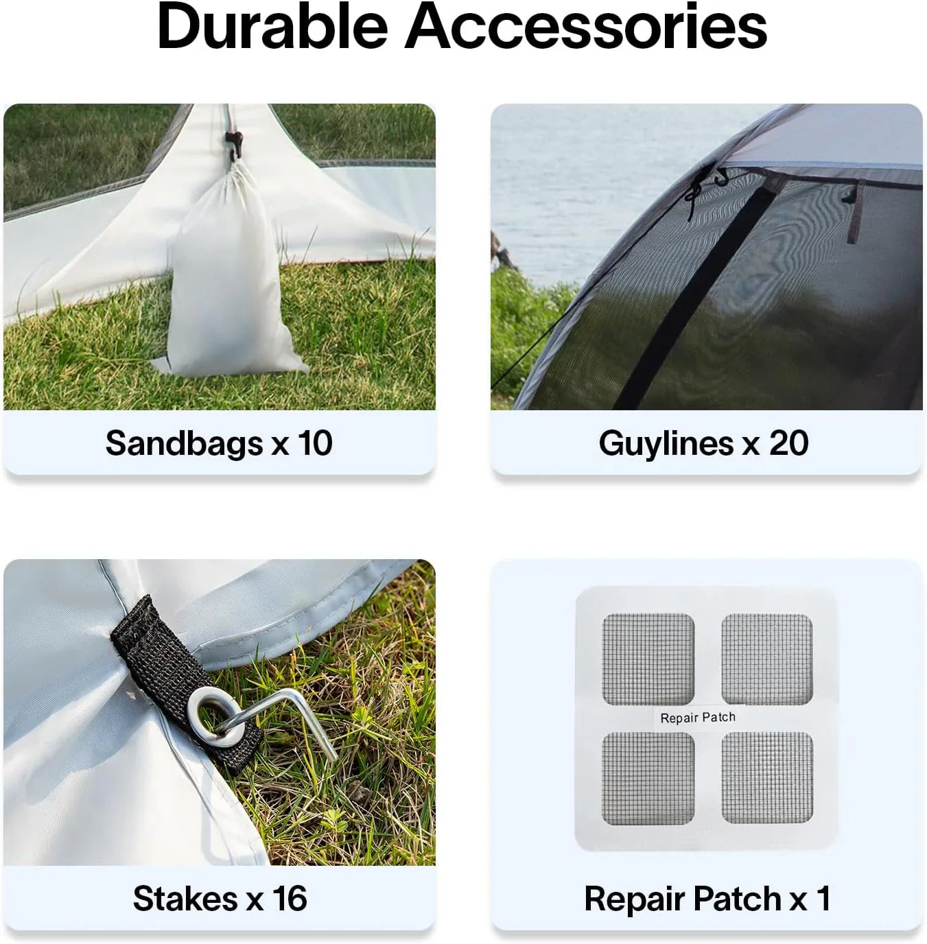 Gazebo à écran, peut accueillir 6 à 10 à 15 personnes Tente à baldaquin de style igloo avec moustiquaire sur les côtés Parfait pour le jardin, la terrasse, l'arrière-cour