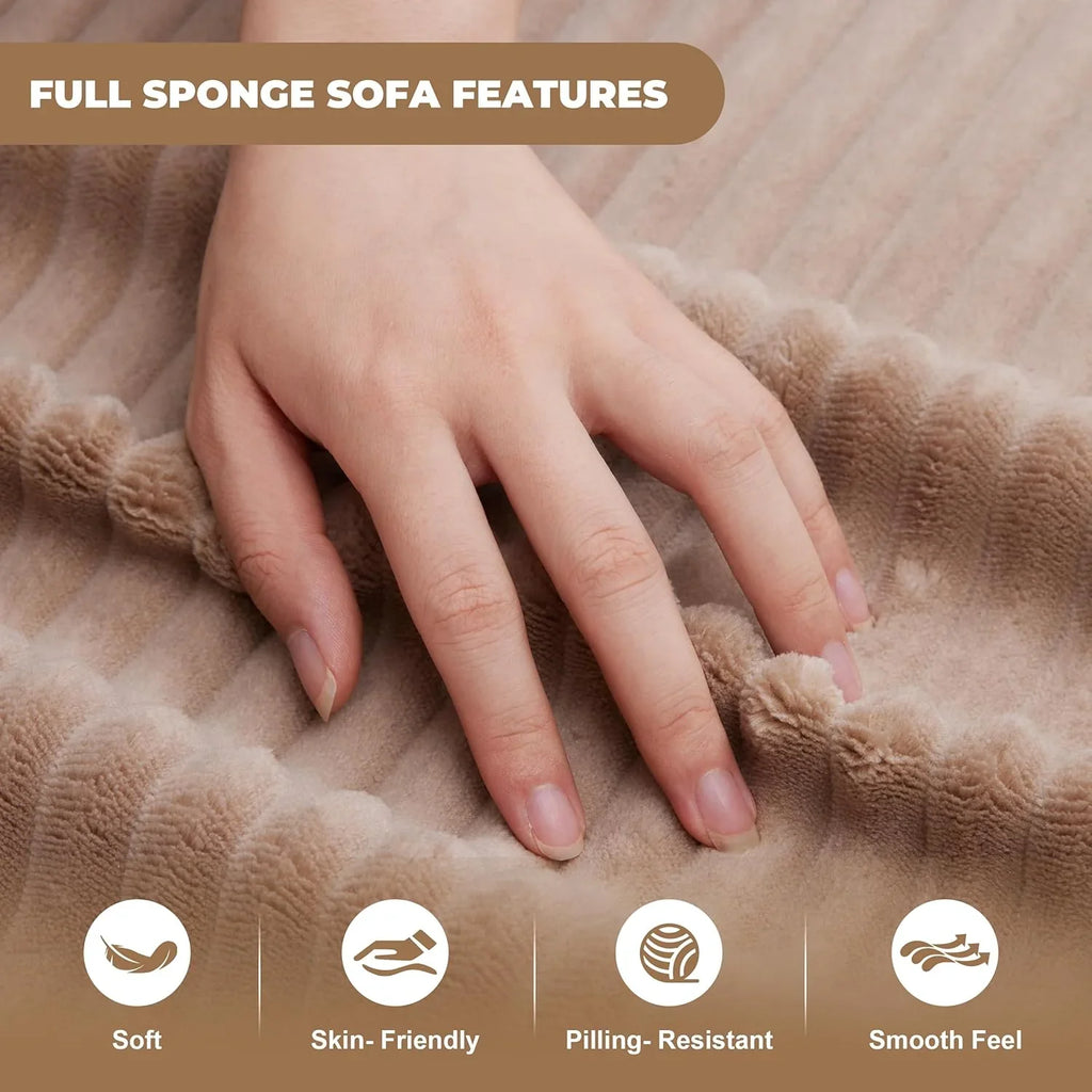 Canapé nuage de 110 pouces, canapé désossé dans le salon, canapé modulable avec sièges profonds