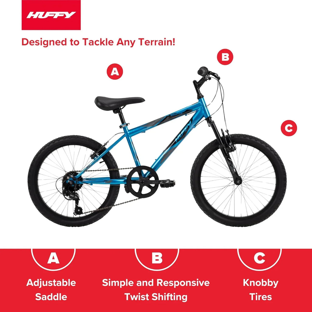 VTT semi-rigide Huffy Stone Mountain, pour garçons/filles/hommes/femmes, tailles 20"/24"/26"