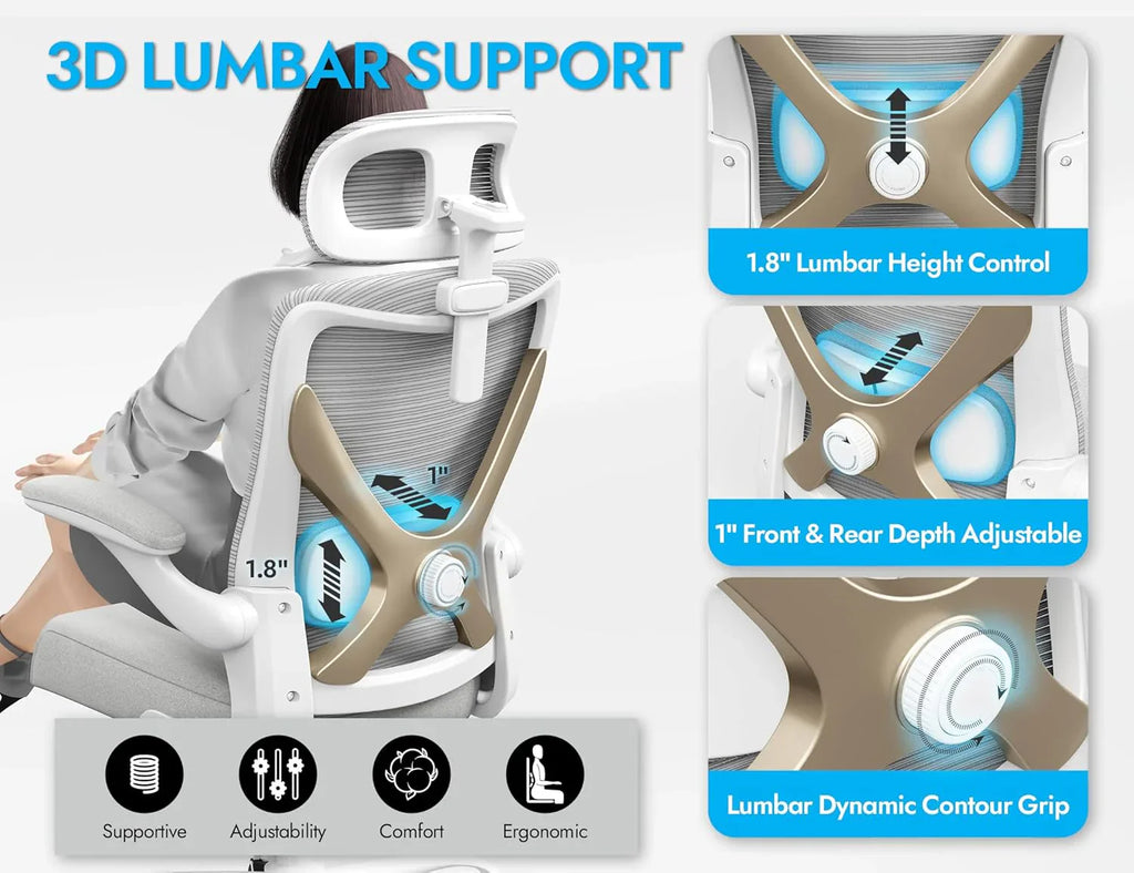 Bureau et chaise d'ordinateur de bureau, chaise de jeu, avec support lombaire et appui-tête