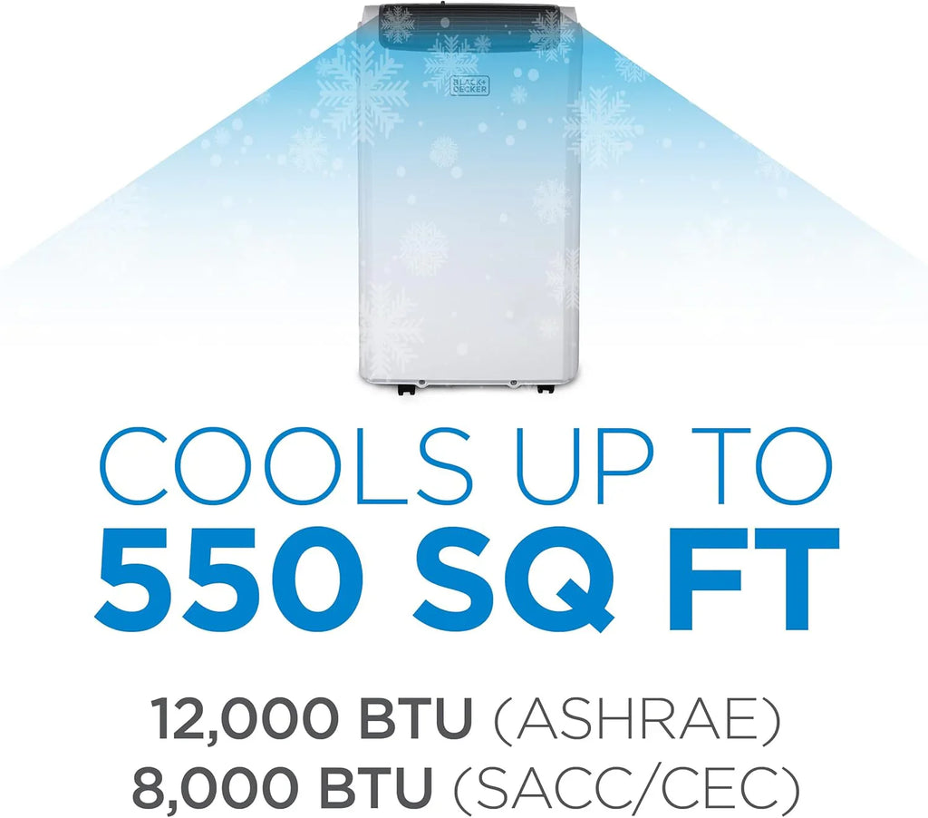 Climatiseur portatif BLACK+DECKER 8 000 BTU