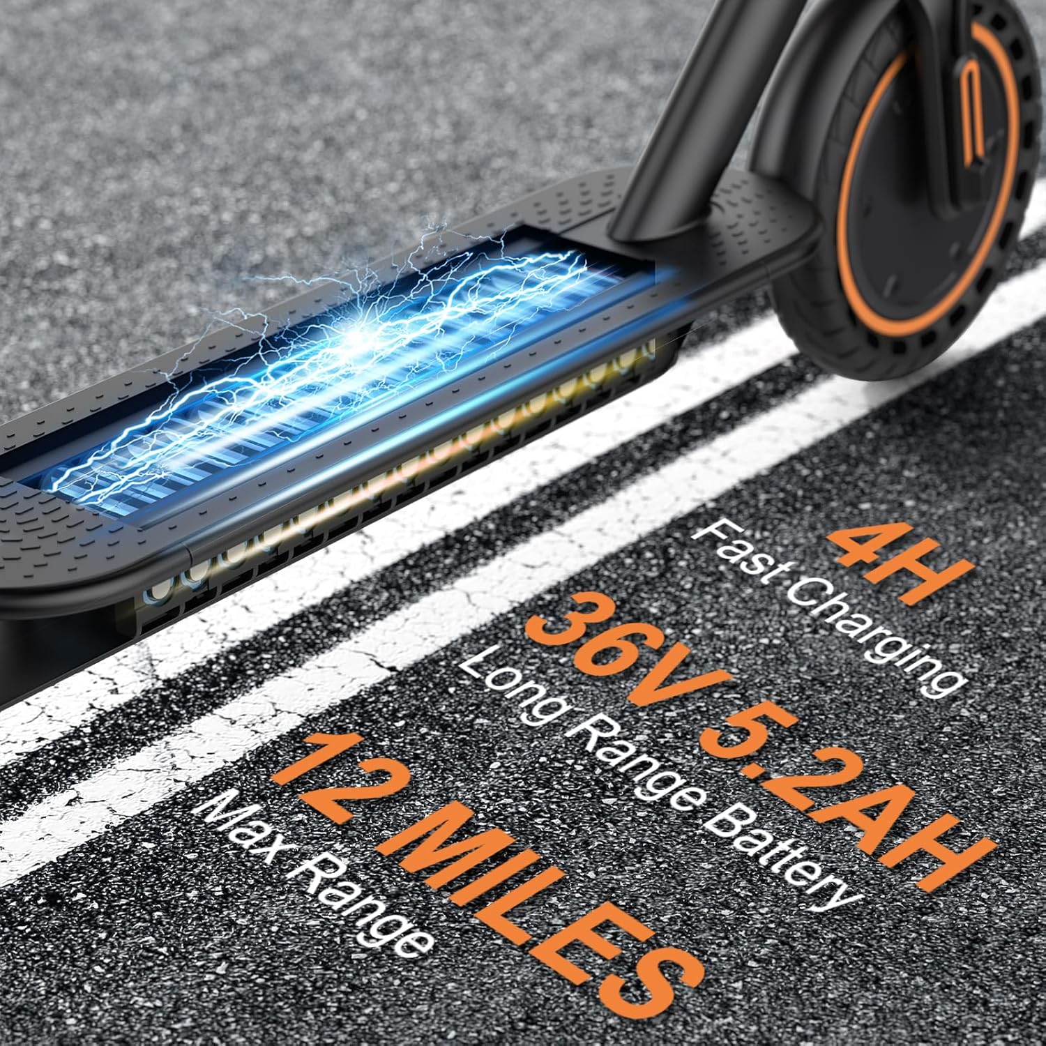 Trottinette électrique, moteur puissant de 350 W/500 W, pneus pleins de 8,5"/10", autonomie de 19/22 mph, 28/21/12 miles