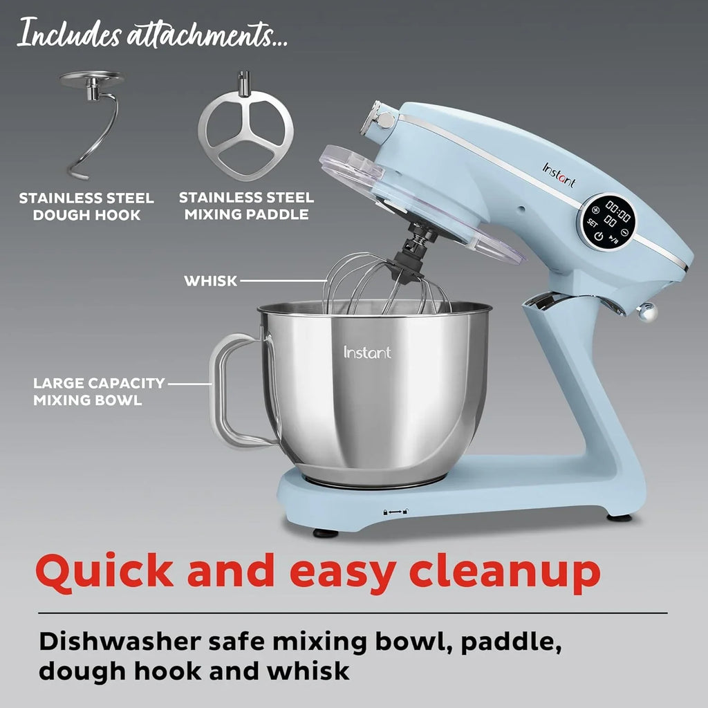 Mixeur sur socle Instant Pot Pro 600 W, 10 vitesses, interface numérique, bol en acier inoxydable de 7,4 pintes