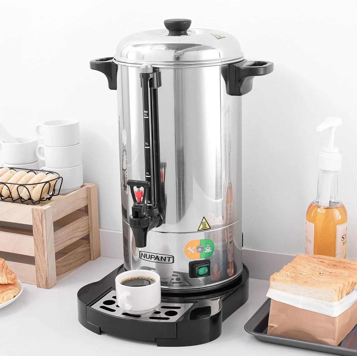 Cafetière professionnelle 15 litres en acier inoxydable 304