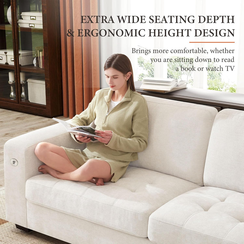 Canapé modulaire moderne en forme de U de 146 pouces d'ihanherry