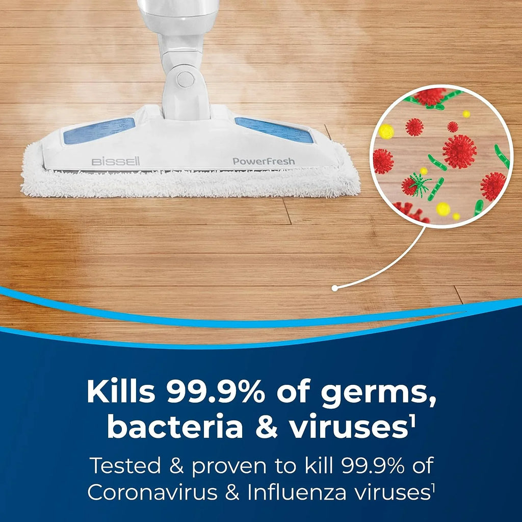 Balai vapeur puissant 1940A, désinfectant naturel, nettoyeur vapeur pour sols, carrelage et parquet avec brosse pliante