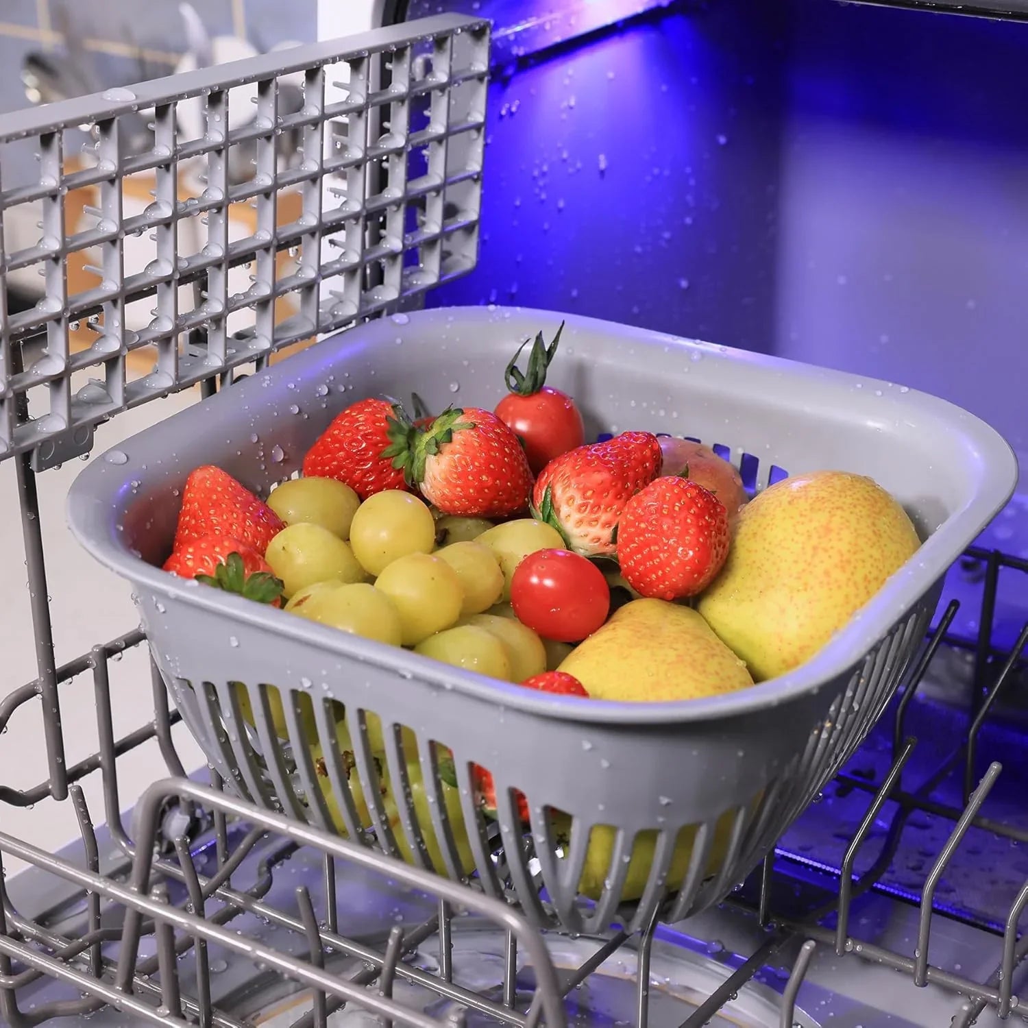 Mini lave-vaisselle de comptoir. Compact avec fonction séchage. Double bras gicleurs. Lave-vaisselle de comptoir portable.