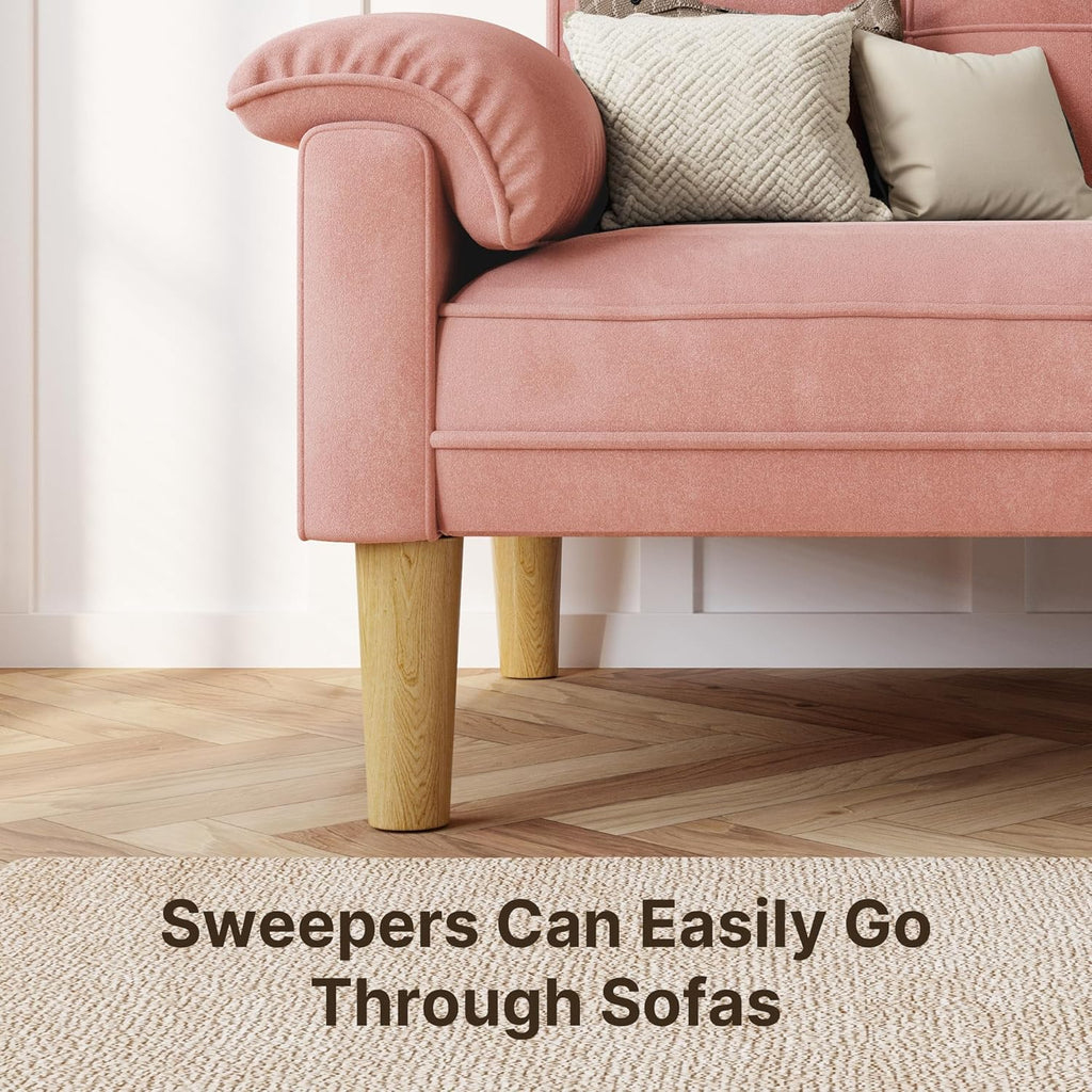 Xbro 2-zitsbank - Kleine 2-zitsbank met armleuningen en zijvak, moderne bank voor woonkamer, appartement, kantoor, eenvoudig te monteren, 144 x 77 x 77 cm, donkergrijs 