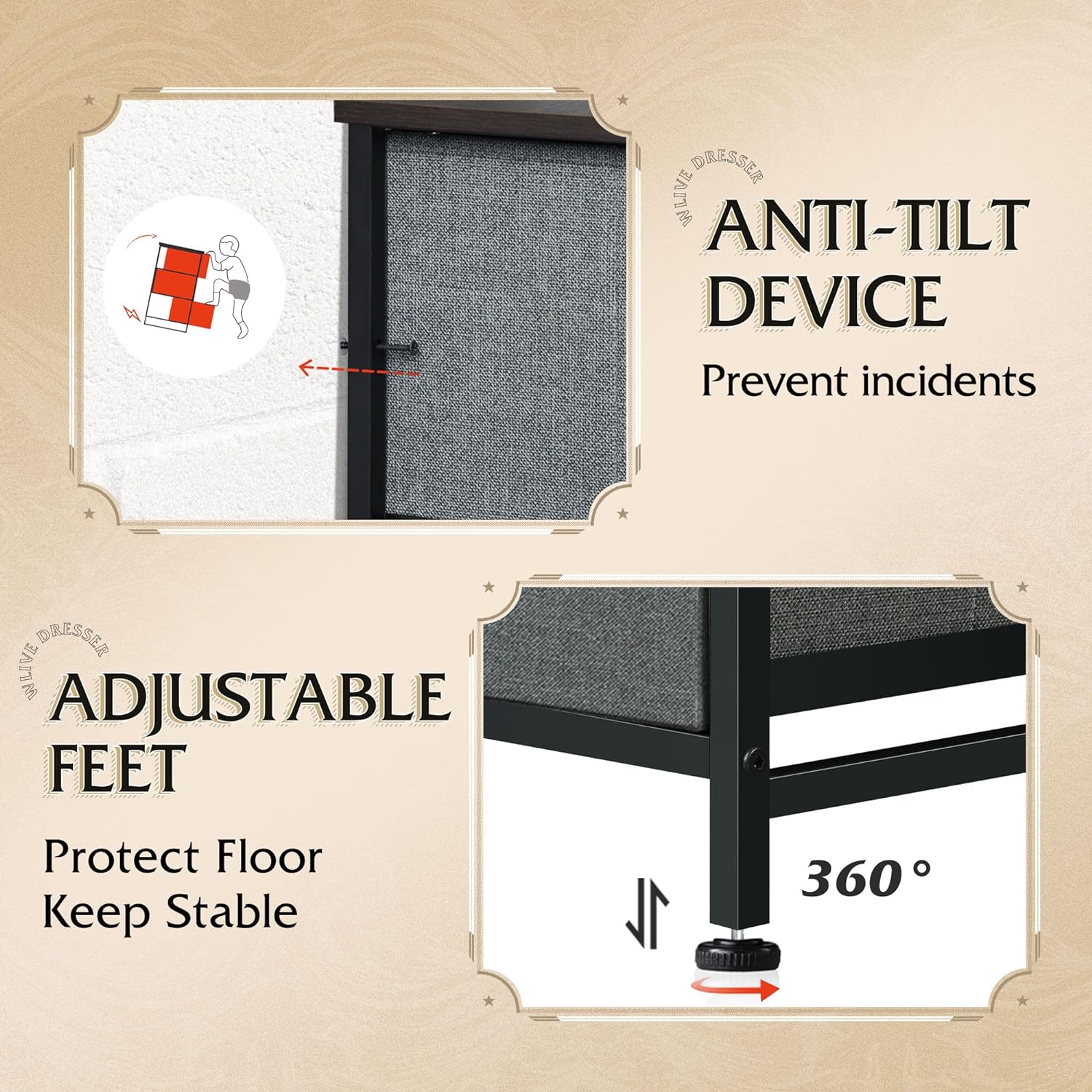 Unité de rangement avec 11 bacs en tissu, tiroirs de rangement avec cadre en acier, grande tour de rangement