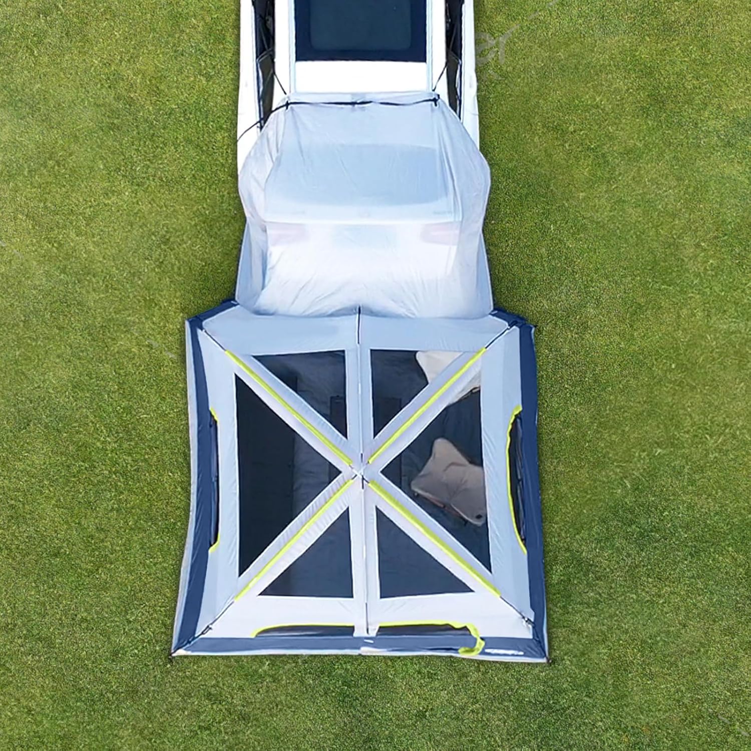 Tente SUV pour camping, tente hayon SUV 6 personnes - Installation facile avec double toit