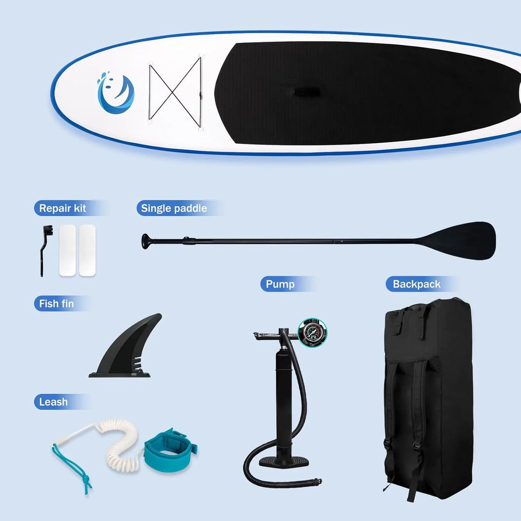 FunWater Stand Up Paddle Board Planche de paddle gonflable ultralégère avec accessoires SUP