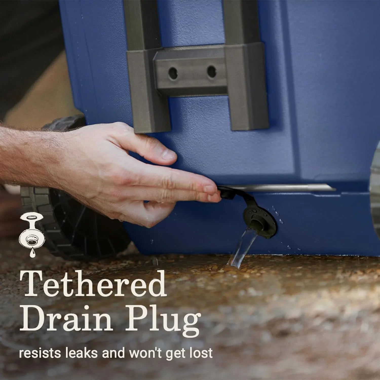 Glacière portable isotherme à roulettes Coleman, glacière rigide d'extérieur étanche, conserve la glace jusqu'à 5 jours, 100 litres