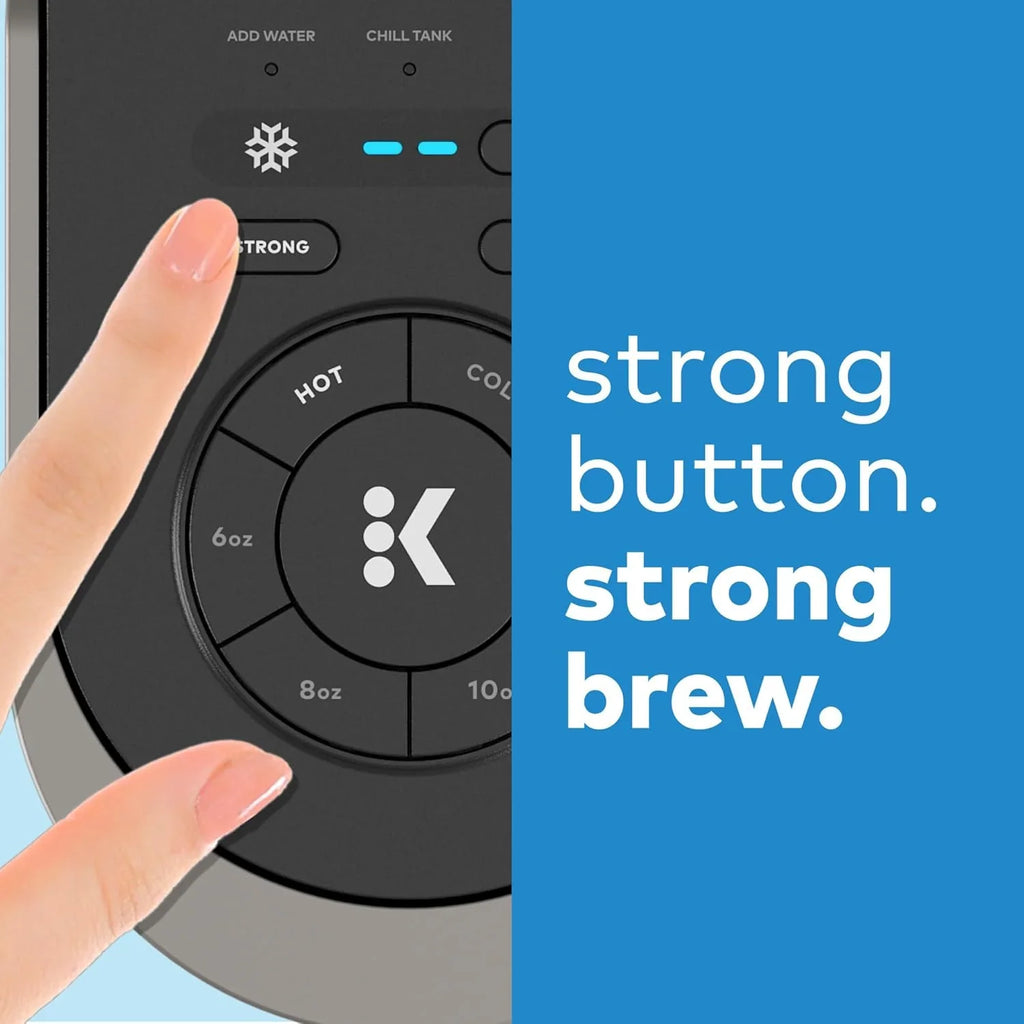 Cafetière à une tasse K-Brew+Chill, glacée et chaude, avec réservoir d'eau amovible de 2,13 kg
