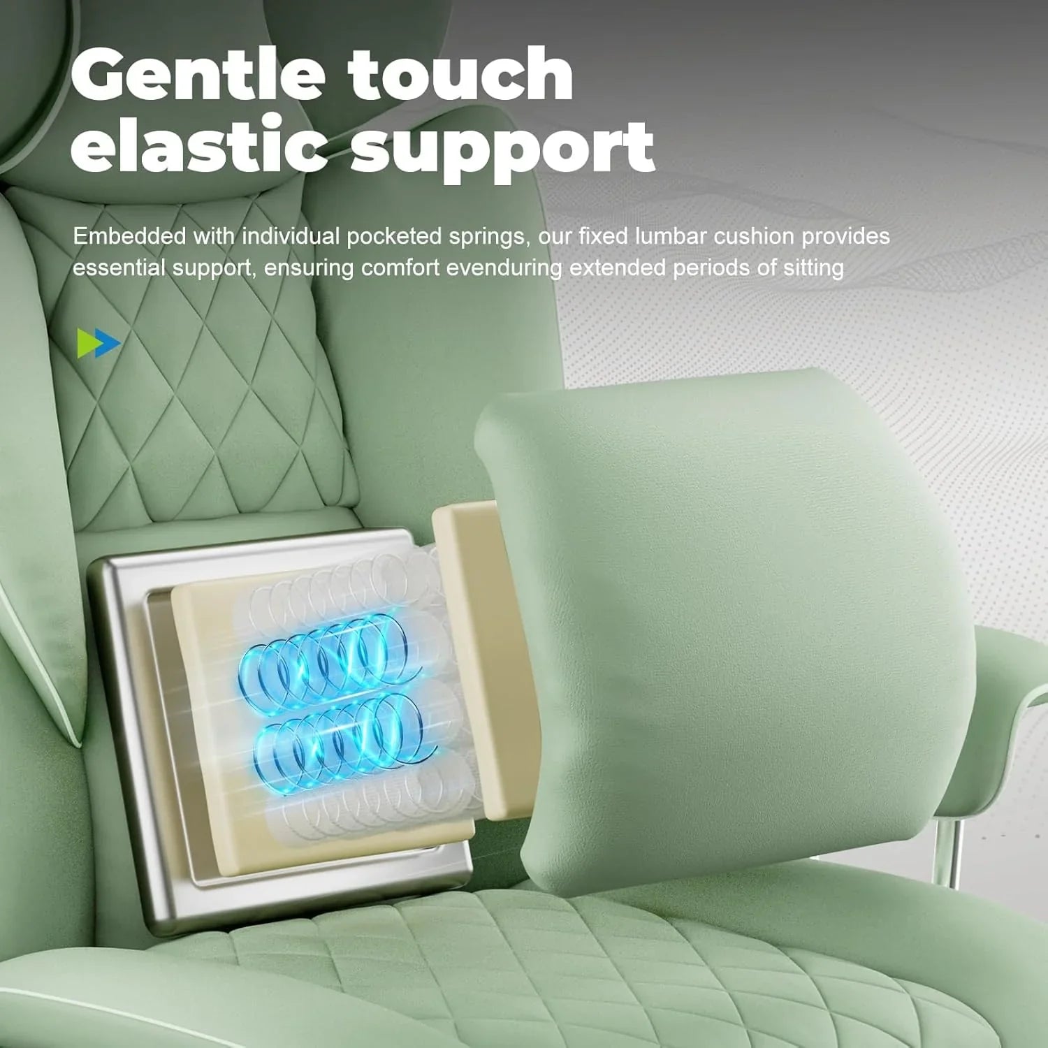 Grande chaise de bureau à dossier haut, chaise de jeu en cuir à dossier haut avec repose-pieds