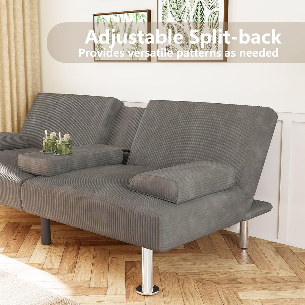 Canapé-lit futon Flamaker Ensemble futon pliant moderne Chaise longue convertible